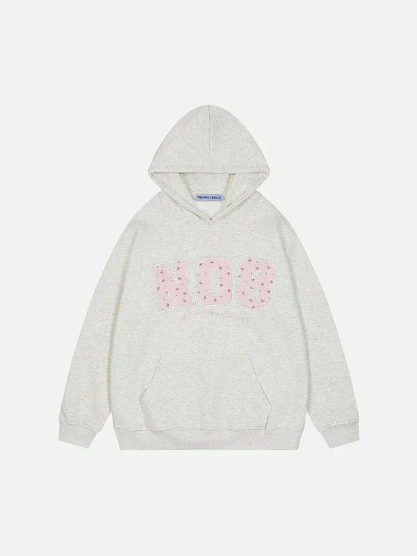 "NO8" APPLIQUE HOODIE