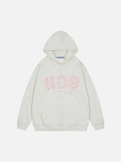 "NO8" APPLIQUE HOODIE
