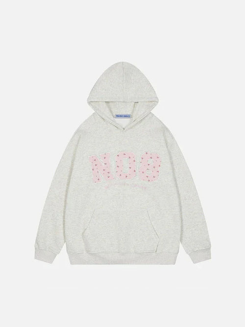 "NO8" APPLIQUE HOODIE