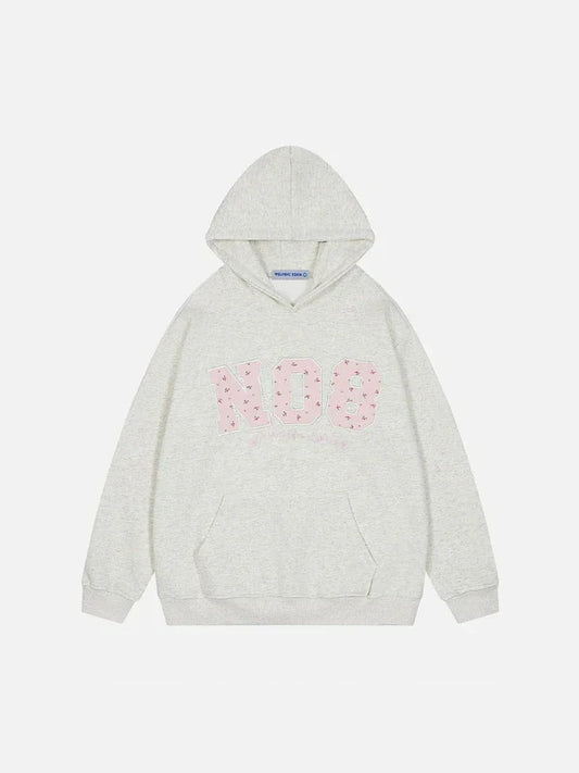 "NO8" APPLIQUE HOODIE